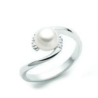 Anello Miluna Donna Le Perle in Oro Perla 0.03 Ct PLI 821-15 - PLI 821-15